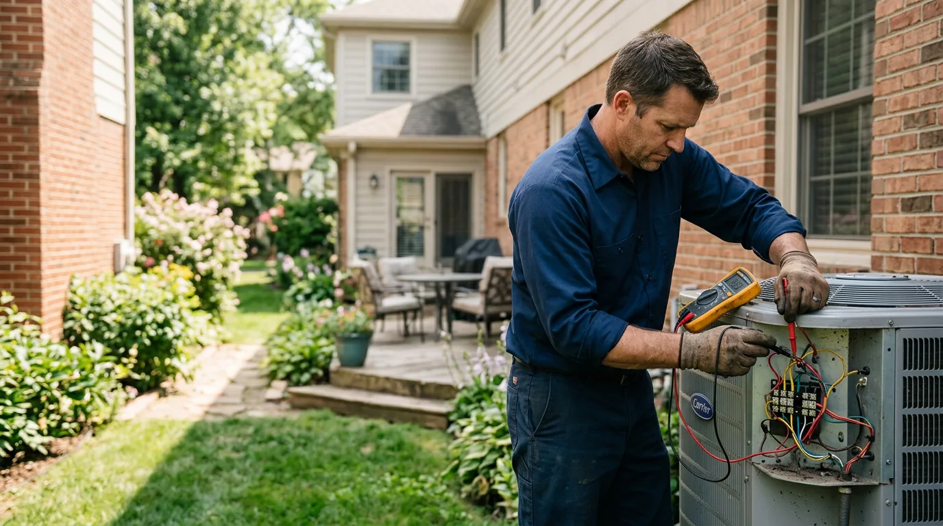 HVAC technician working near Reading, VT